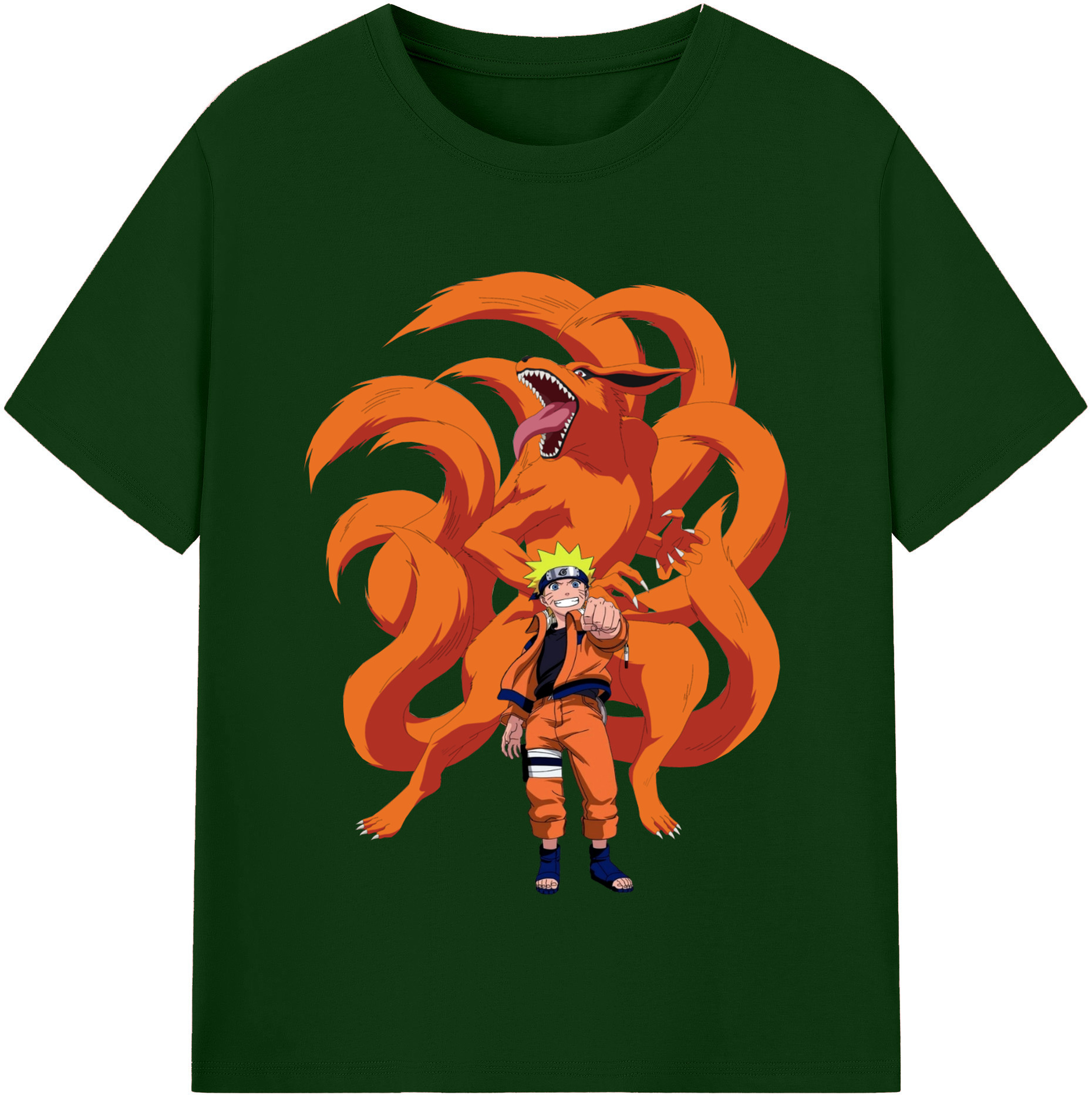 （画像用） NARUTO -ナルト- うずまき ナルト Uzumaki Naruto 綿100％半袖Tシャツ（フロントプリント）